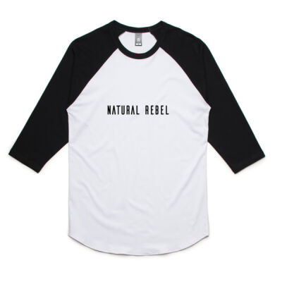 Men's Natural Rebel Baseball T-Shirt Thumbnail